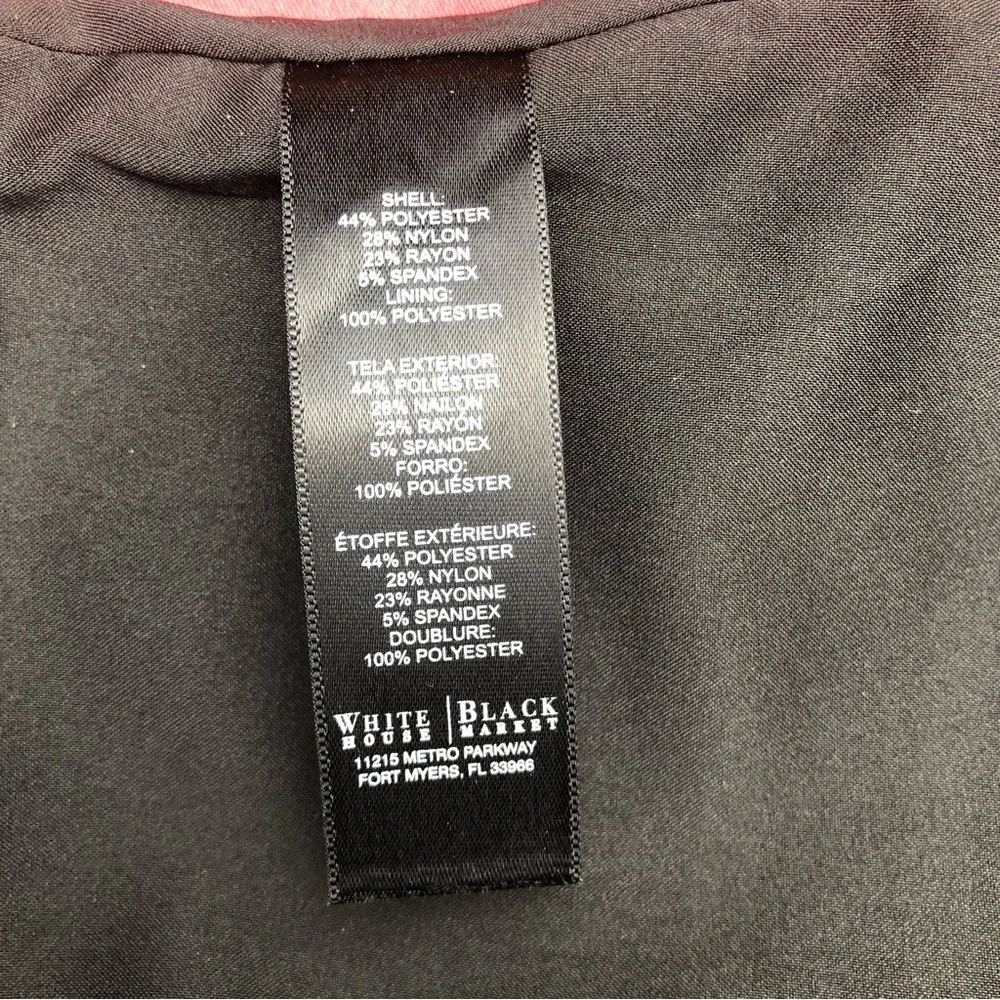 White House Black Market (WHBM) Ponté Stripe Pencil Skirt Black & White - Picture 8 of 10